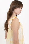 Zaha Dress - Yellow Floral Print