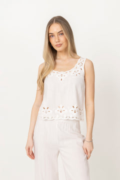 Evie Top - White