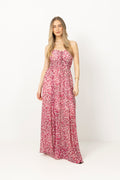Bree Dress - Berry Viola Print