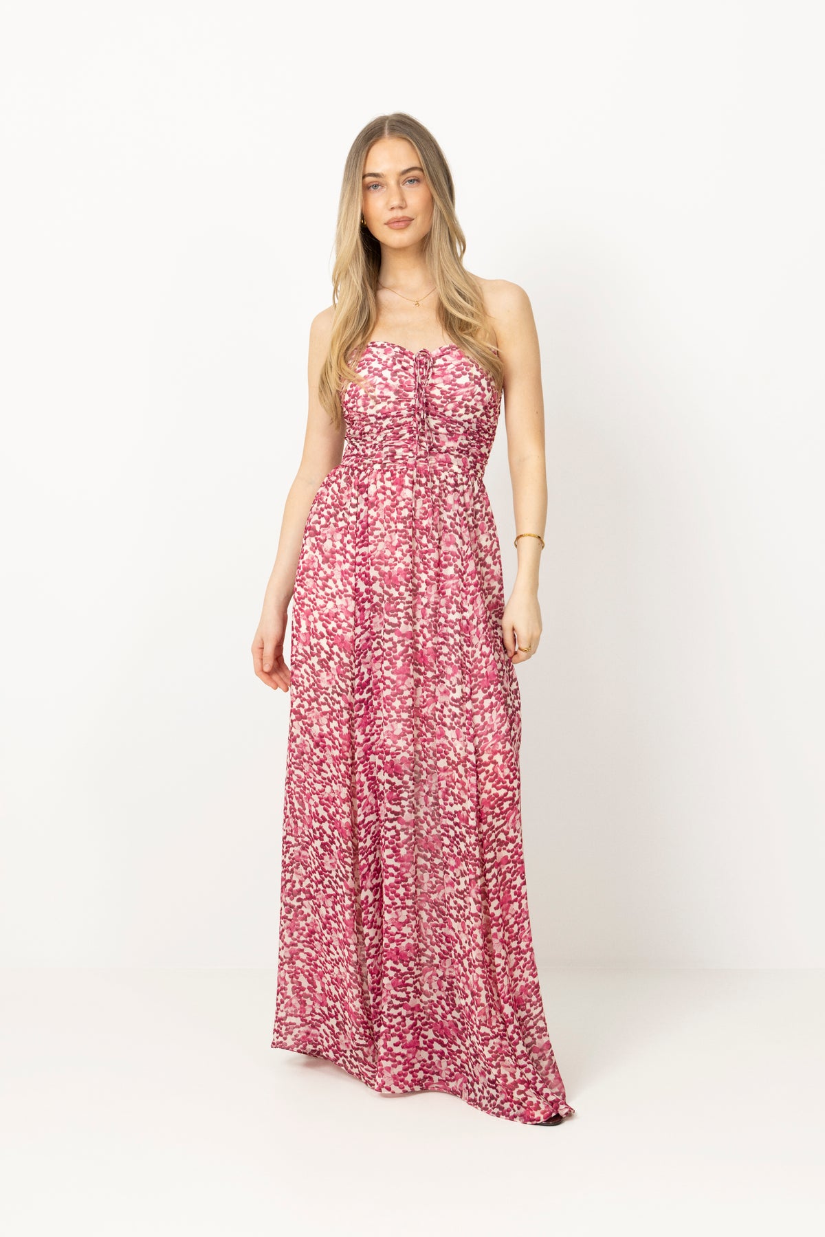 Bree Dress - Berry Viola Print