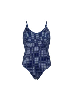 Polka Dot Bea Swimsuit - Navy Blue