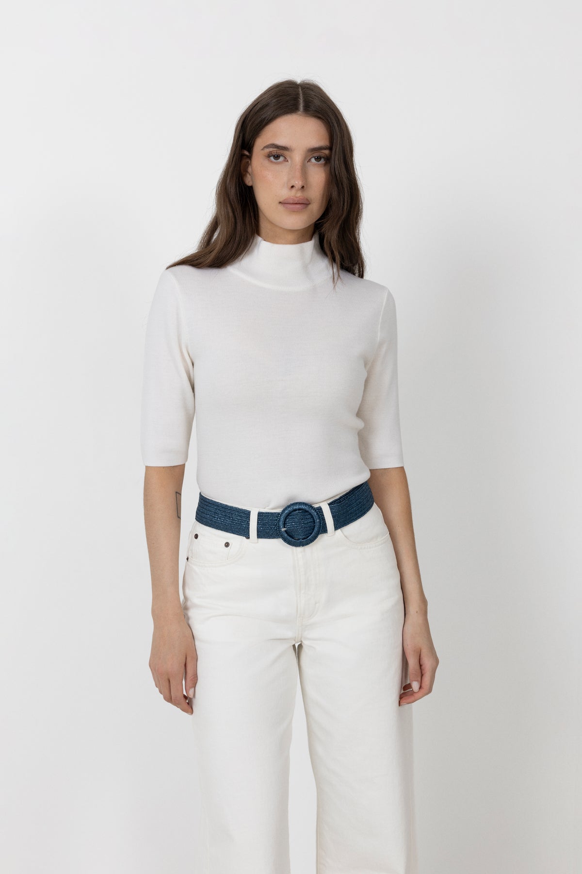 Wide Zia Belt - Vintage Indigo Blue