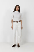 Wide Zia Belt - Cappuccino Brown