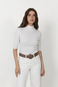Wide Zia Belt - Cappuccino Brown