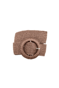 Wide Zia Belt - Cappuccino Brown