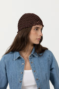Croha Skull Hat - Hot Fudge Brown