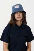 Denima Stitch Bucket Hat - Denim