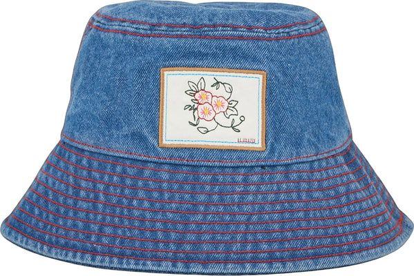 Denima Stitch Bucket Hat - Denim