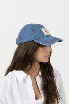 Denima Stitch Cap - Denim