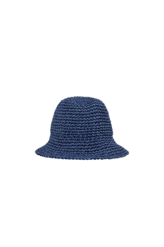 Strawchet Saverina Straw Hat - Vintage Indigo Blue