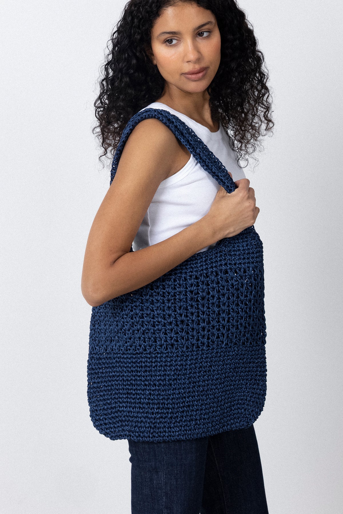 Strawchet Riley Bag - Vintage Indigo Blue