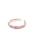 Corallo Slim Beaded Hairbrace - Cone Flower Pink