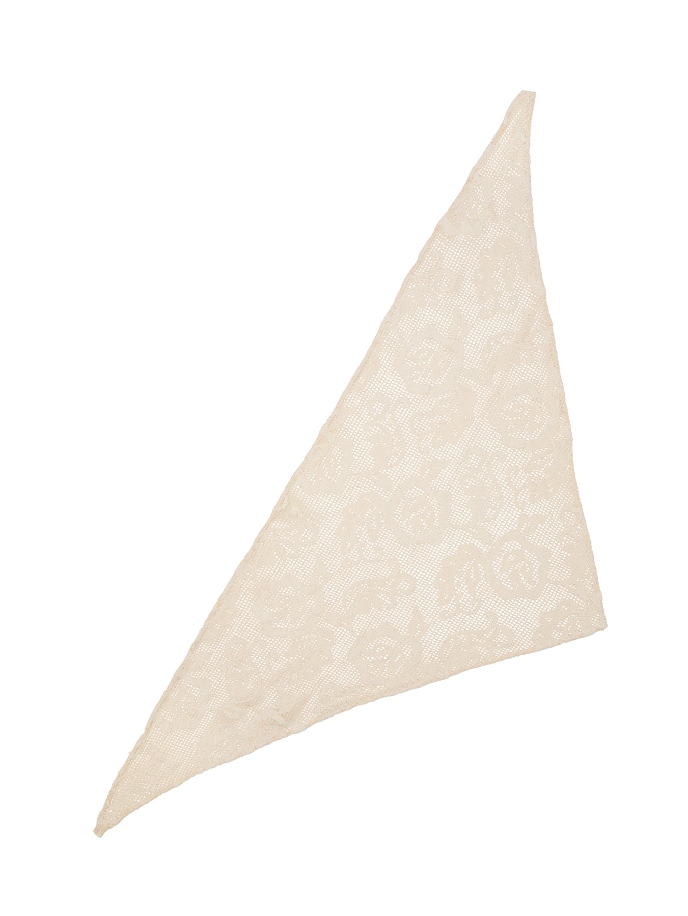 Croflora Triangle Scarf - Birch White