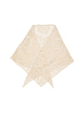 Croflora Triangle Scarf - Birch White