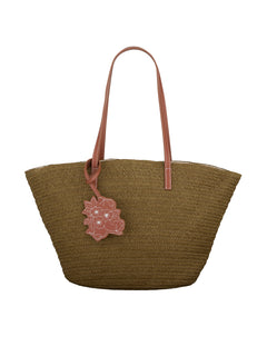 Strawly Luca Bag - Green Moss