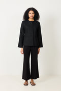 Linen Noir Blazer - Jet Black