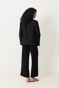 Linen Noir Blazer - Jet Black