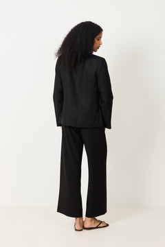 Linen Noir Blazer - Jet Black