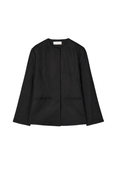 Linen Noir Blazer - Jet Black
