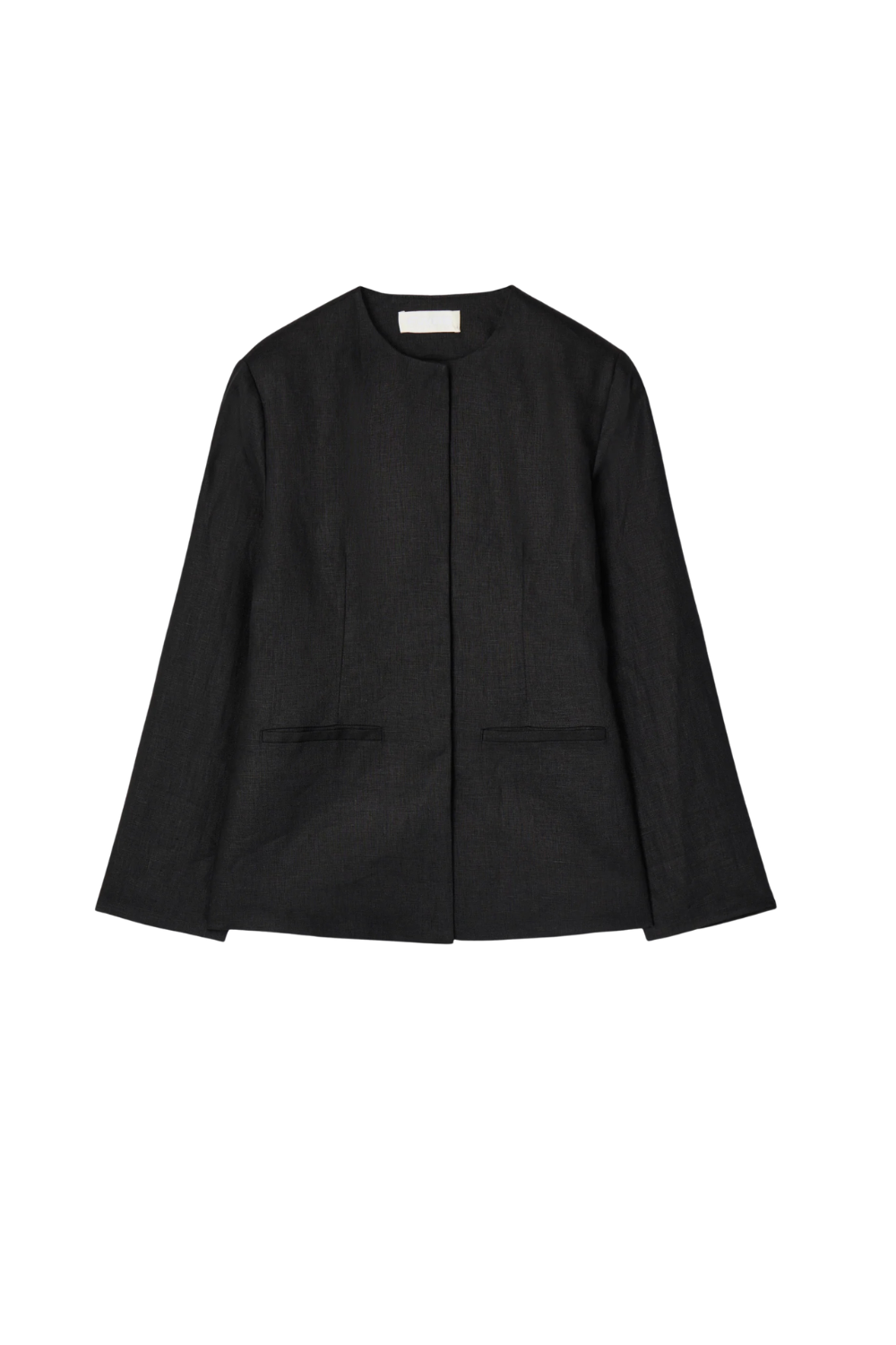 Linen Noir Blazer - Jet Black