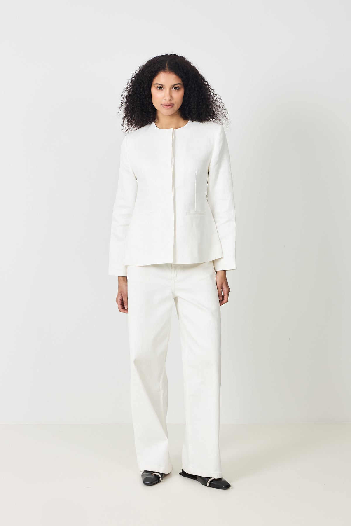 Linen Noir Blazer - Off White