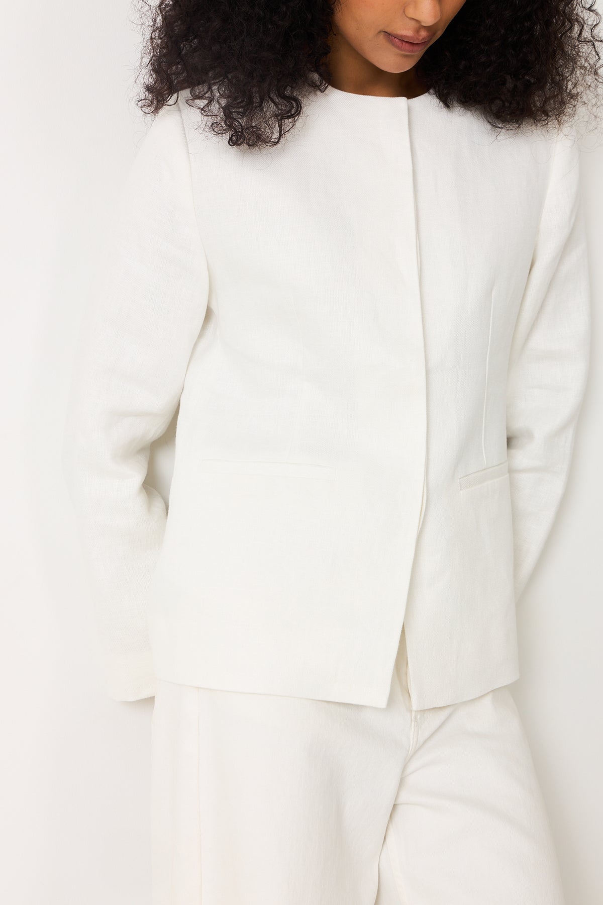 Linen Noir Blazer - Off White