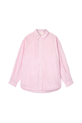 Poplin Workwear Shirt - Pink And Red Pinstripe