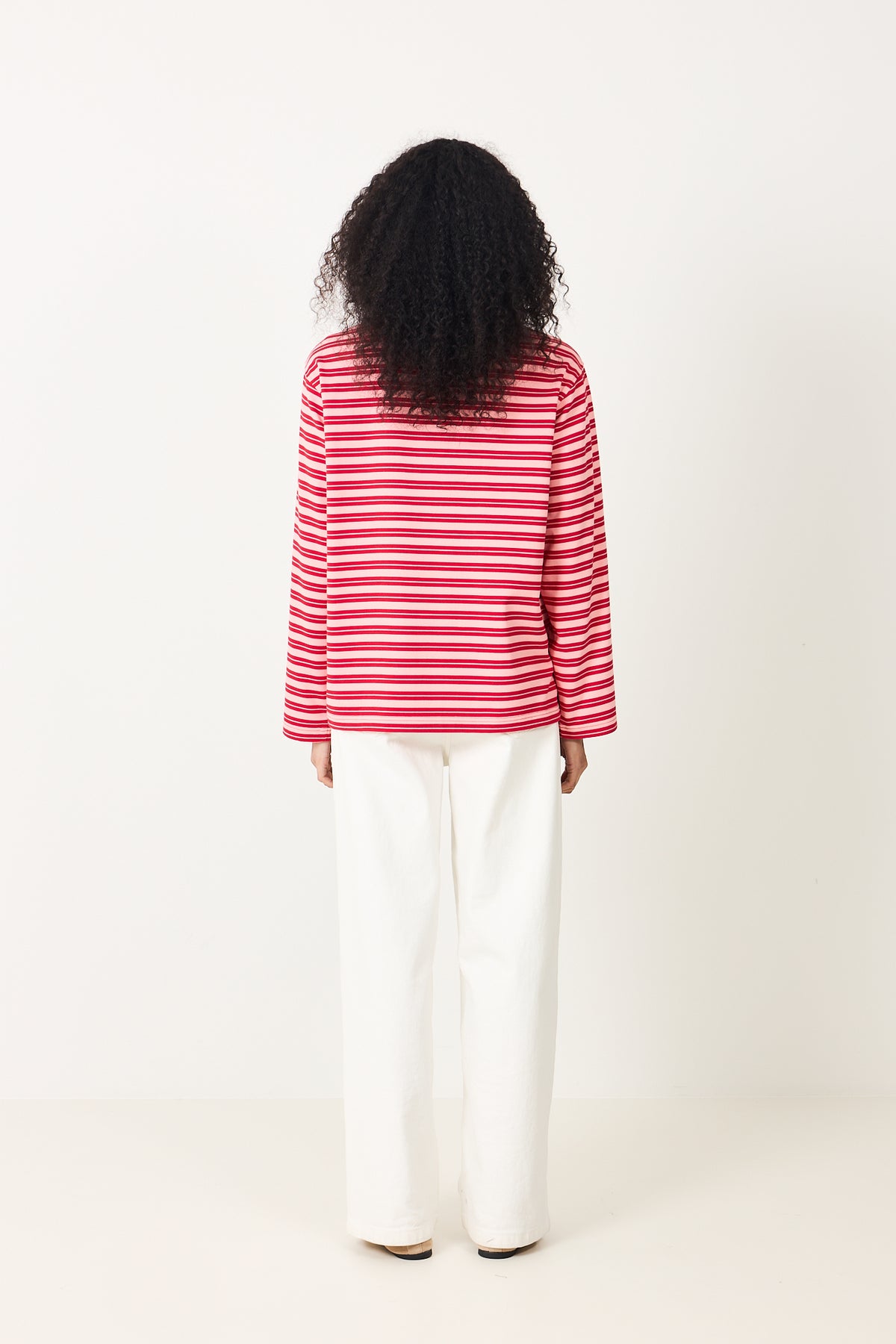 Rugby Top - Pink And Red Stripe
