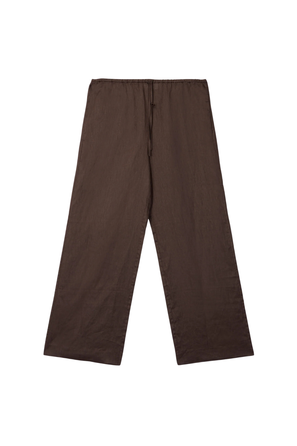 Linen Siena Trousers - Chocolate Brown