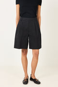 Poet Pleat Shorts - Jet Black