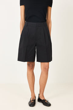 Poet Pleat Shorts - Jet Black