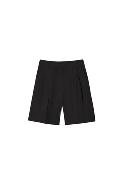Poet Pleat Shorts - Jet Black