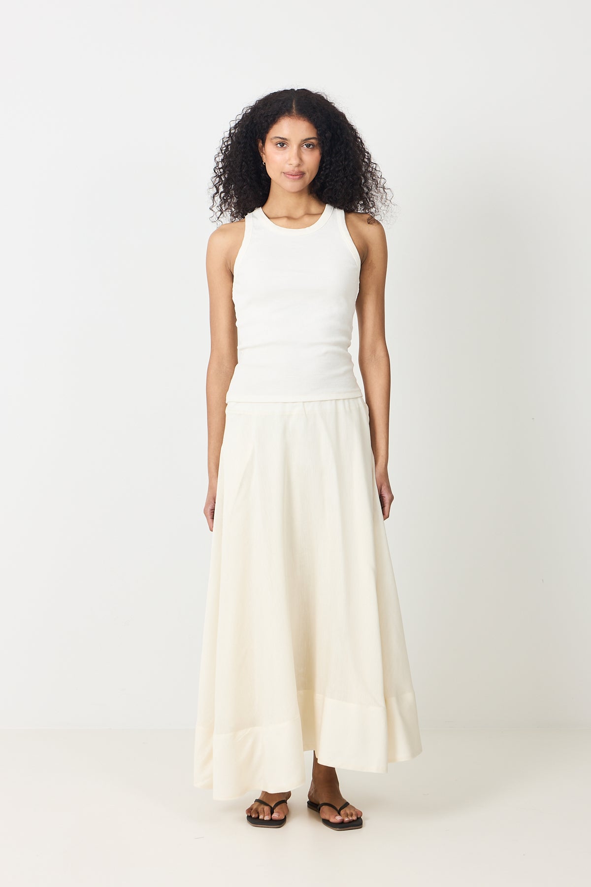 Vivienne Organza Skirt - Cream
