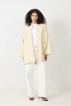 Oversized Canvas Jacket - Panna Cotta