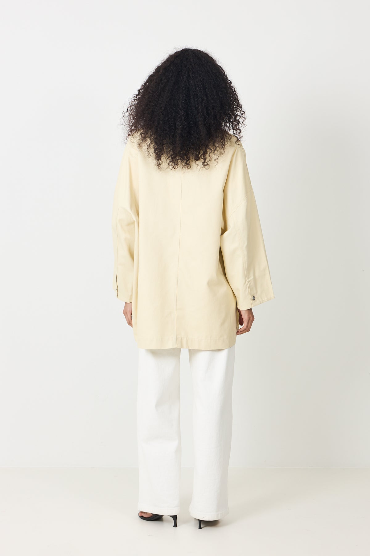 Oversized Canvas Jacket - Panna Cotta