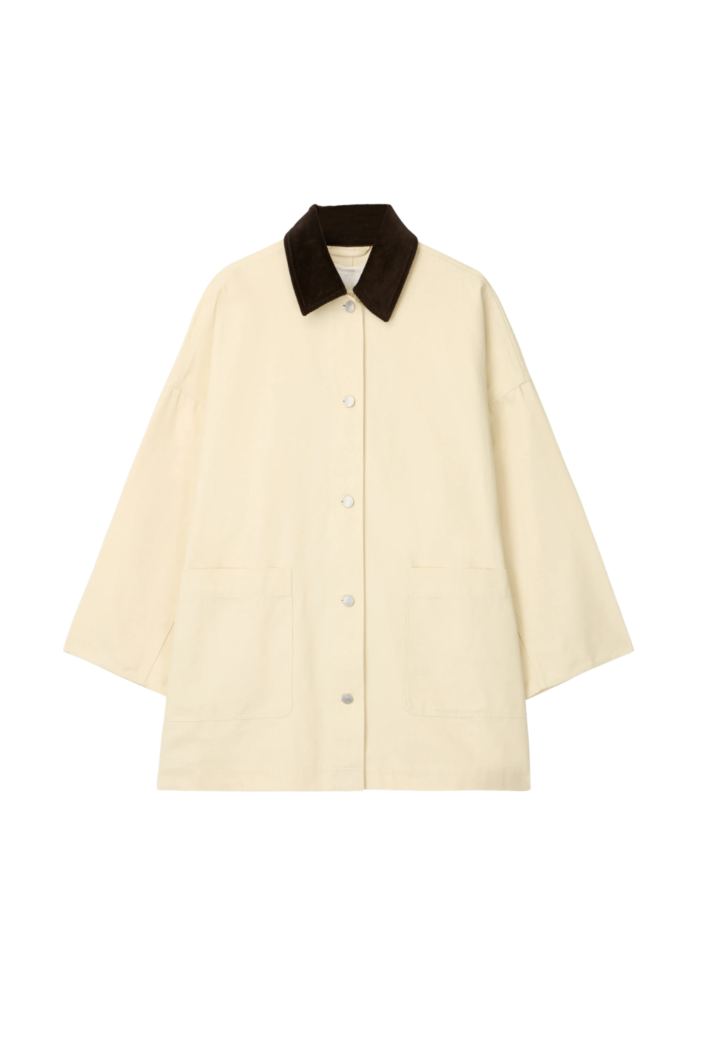 Oversized Canvas Jacket - Panna Cotta