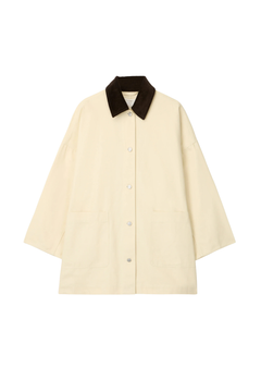 Oversized Canvas Jacket - Panna Cotta