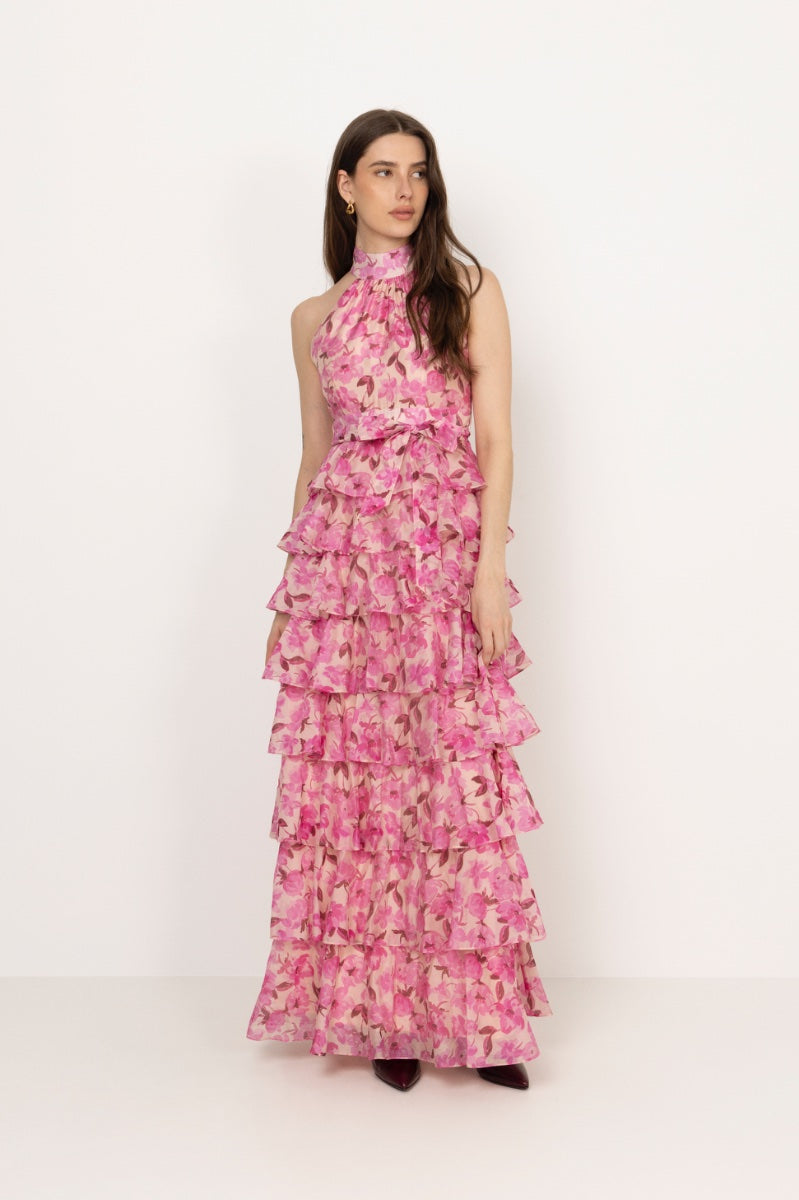 Angel Maxi Dress - Pink Tulip