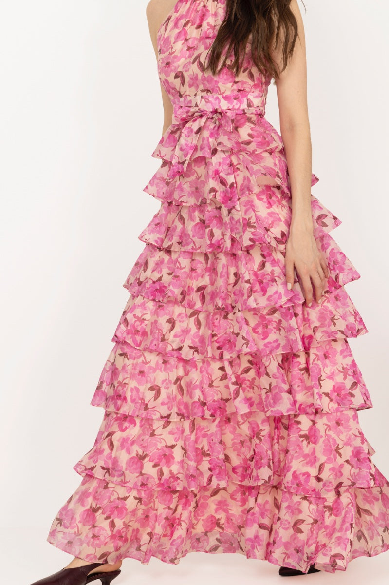 Angel Maxi Dress - Pink Tulip