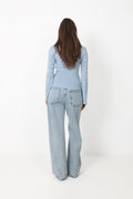 Marte Ls Mini Stripe Polo - Blue