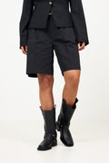 Mid Shaft Biker Boot - Black