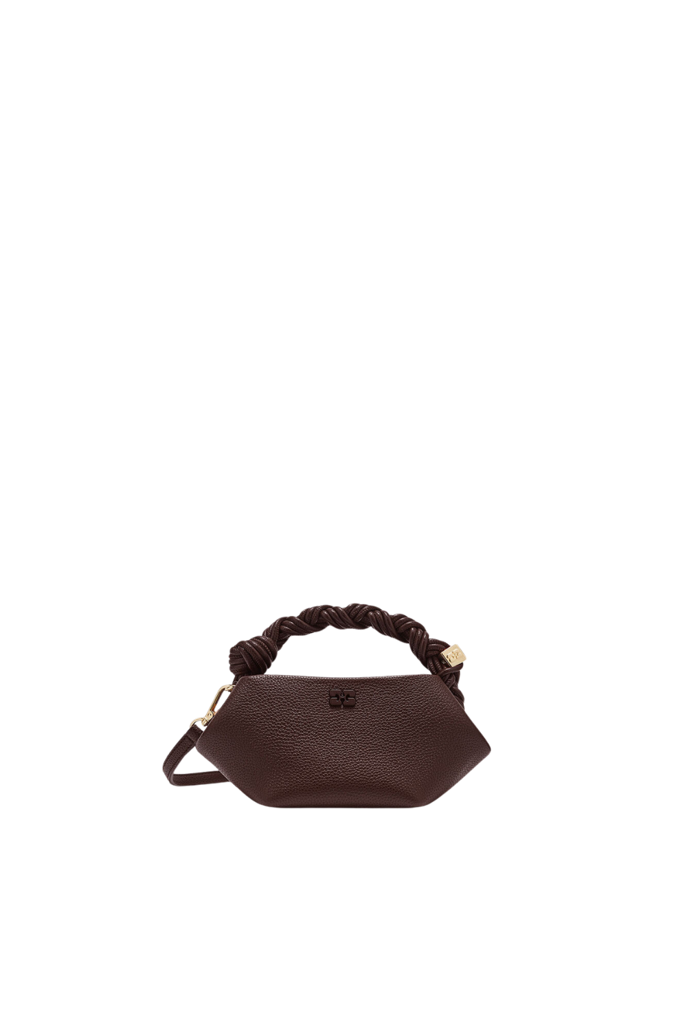 Ganni Bou Bag Mini Grained - Chicory Coffee