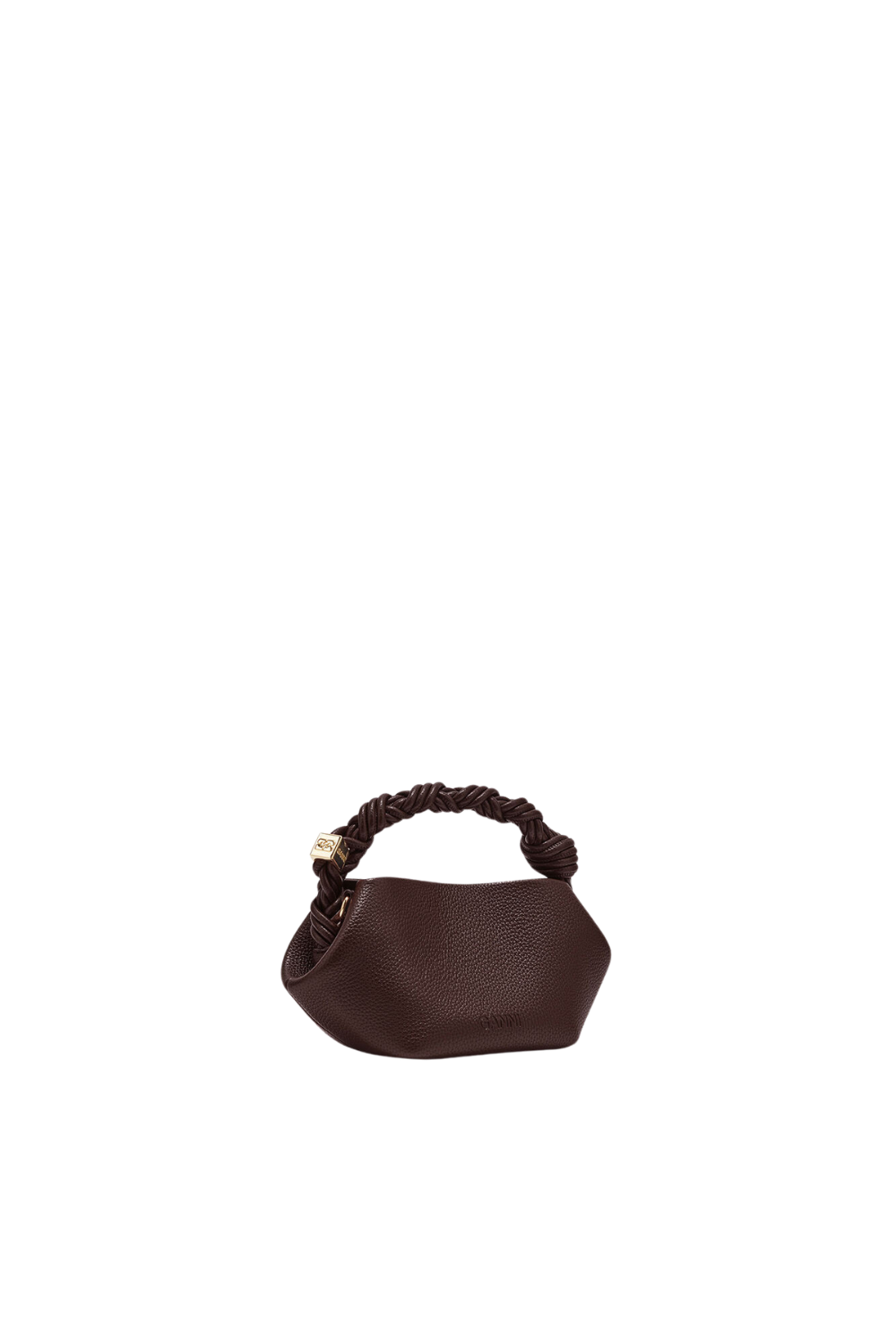 Ganni Bou Bag Mini Grained - Chicory Coffee