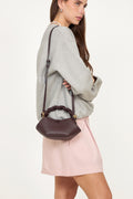 Ganni Bou Bag Mini Grained - Chicory Coffee