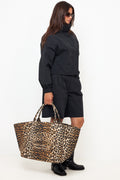 Shopper Xxl Pocket Print - Leopard