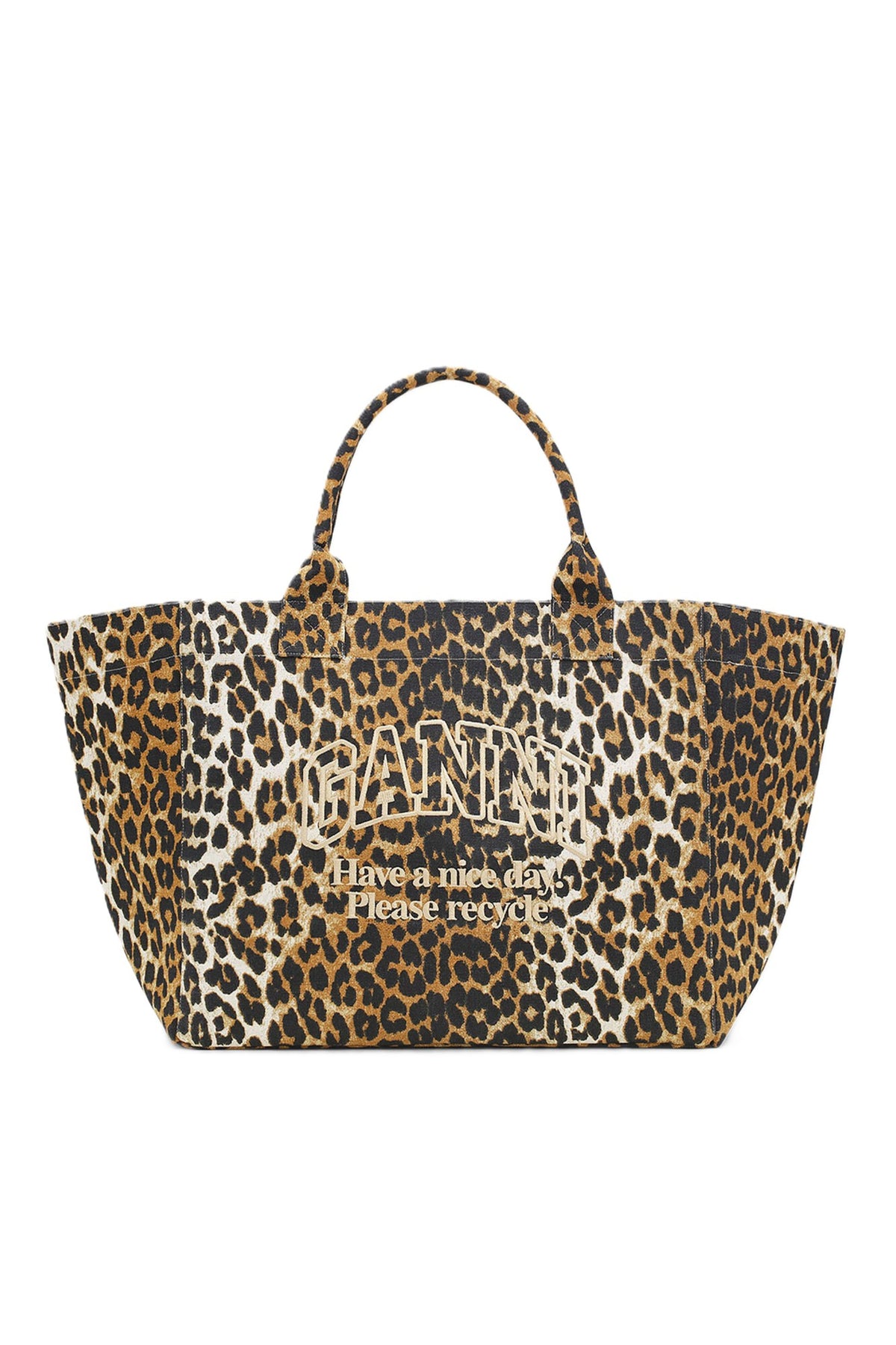 Shopper Xxl Pocket Print - Leopard