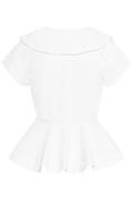 Compact Poplin Collar Blouse - Bright White