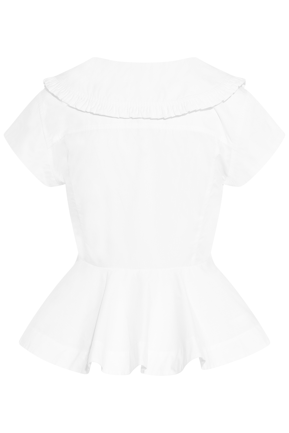 Compact Poplin Collar Blouse - Bright White