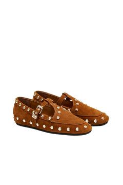 Mary Jenny Studs Suede - Caramel Café