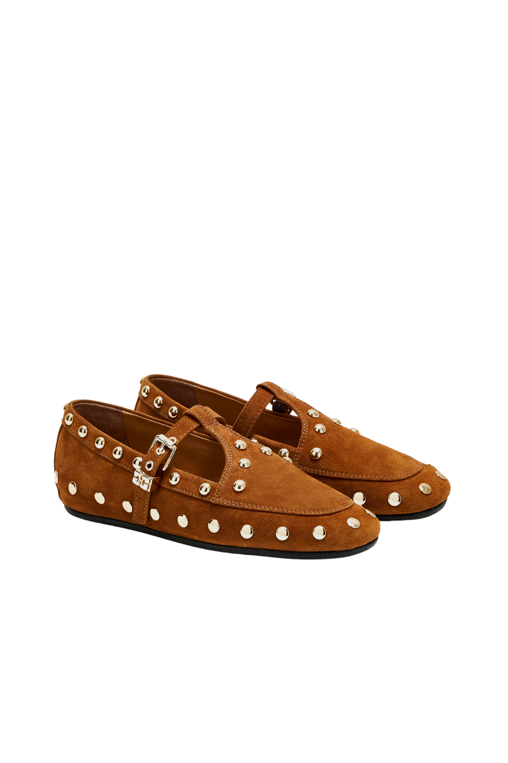 Mary Jenny Studs Suede - Caramel Café